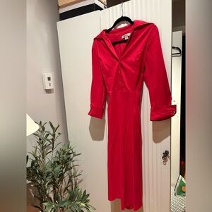 Coldwater Creek Womens Red Dress